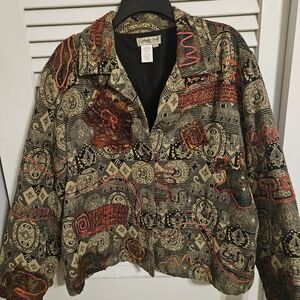 Women's Patterned Jacket/blazer Coldwater Creek 1x